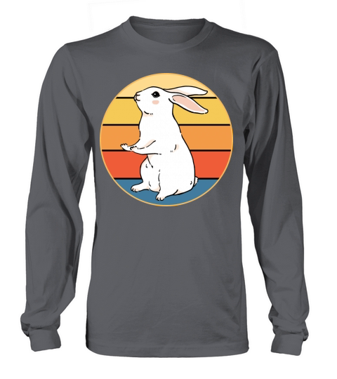 Cute Rabbit Bunny Retro Sunset Vintage Animal Pet Long sleeved Unisex