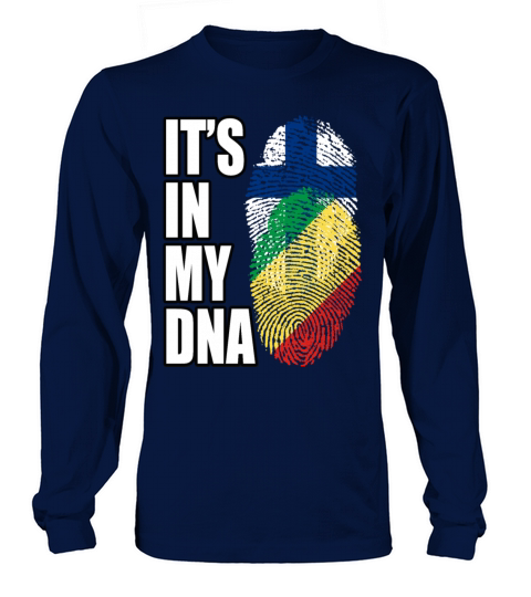 Finland And Congolese Republic Mix Heritage DNA Fl Long sleeved Unisex
