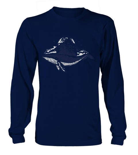 Funny Humpback Whale Watching Long sleeved Unisex