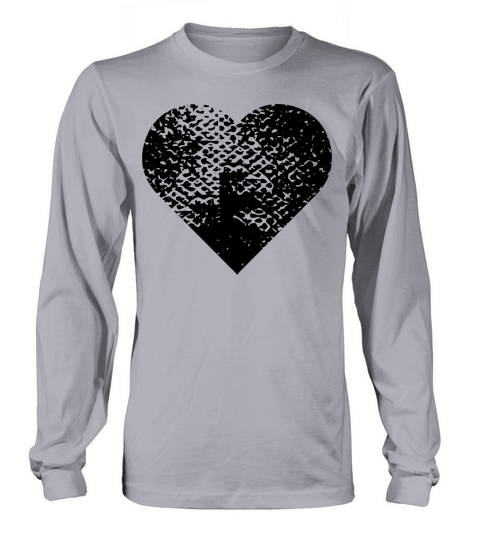 Heart vintage Long sleeved Unisex