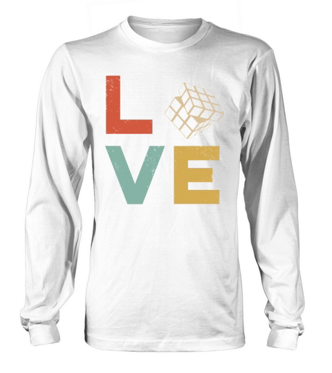 LOVE Speed Cubing Rubix Cube Vintage 80s youth Ma Long sleeved Unisex