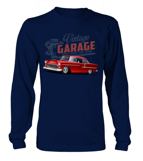 Vintage Garage 55 Street Rod Long sleeved Unisex