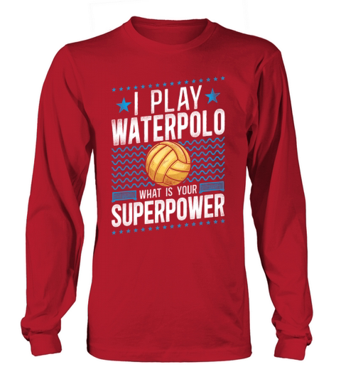 Water Polo Vintage I Play Water Long sleeved Unisex