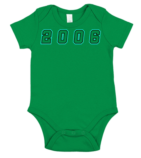 2006 Year Number Short Sleeve Baby One-Piece