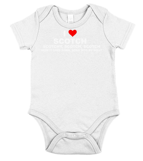 Anchorman Quote I Love Scotch Short Sleeve Baby One-Piece