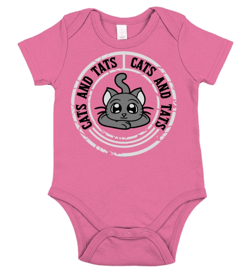 cats and tats quote Short Sleeve Baby One-Piece