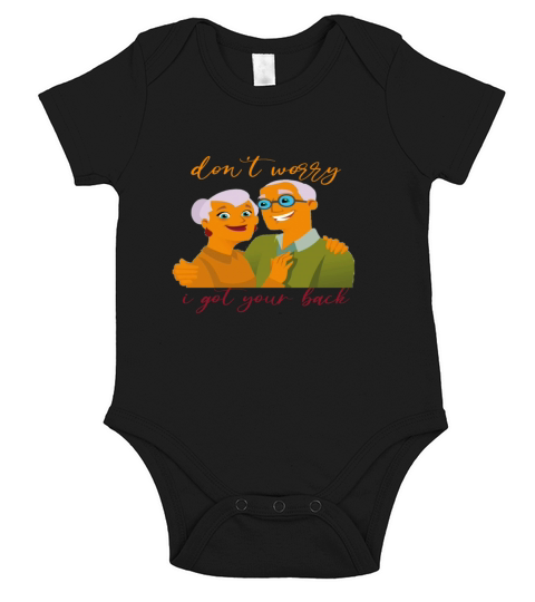 dont worry i got your back humor Short Sleeve Baby One-Piece
