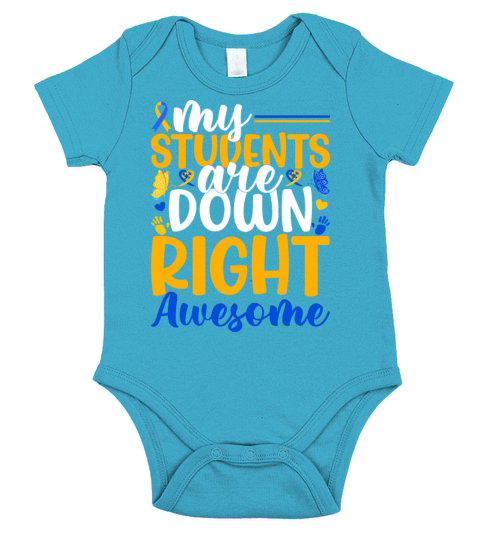 Down Syndrome Awareness T21 Day Men Women Teacher Short Sleeve Baby One-Piece