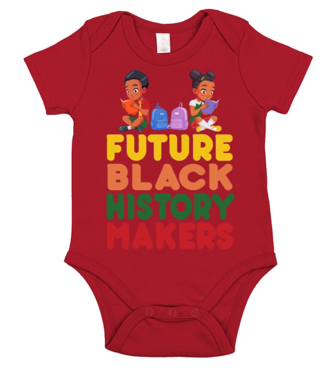 Future Black History Makers Proud African American Short Sleeve Baby One-Piece