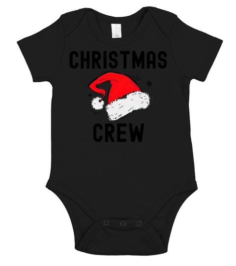 Grunge Christmas Crew Group Hat Matching Pajama Short Sleeve Baby One-Piece