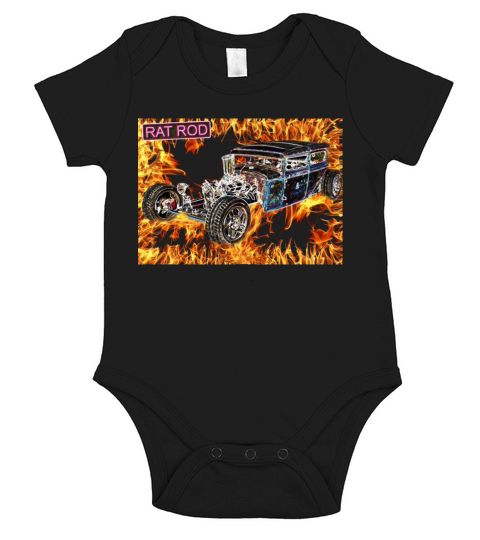 Hot Rod Hotrod Vintage Racing Car Gift Short Sleeve Baby One-Piece