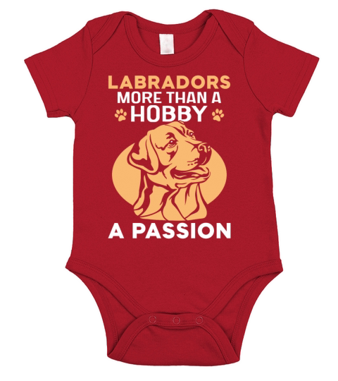 Labradors more than a hobby a passion Short Sleeve Baby One-Piece