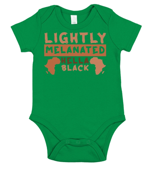 Melanin Black Africa Pride Black History Month Short Sleeve Baby One-Piece