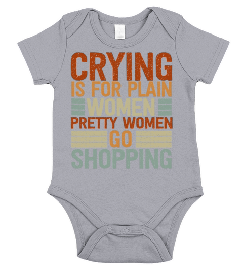 Pretty Women Go Shopping Strong Mom Mother Mommy Short Sleeve Baby One-Piece