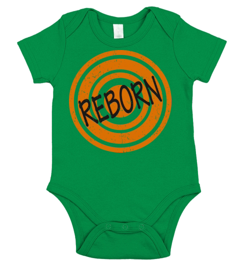 Reborn Black Word Short Sleeve Baby One-Piece