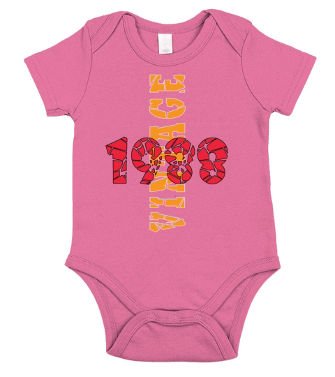Retro Birthday Year Vintage 1988 Short Sleeve Baby One-Piece