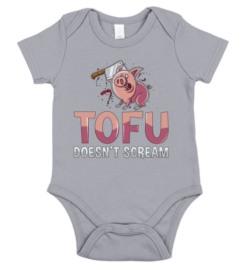Veganism Tofu Doesnt Scream No Meat Vegan Lover Short Sleeve Baby One-Piece