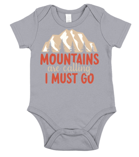 Vintage Mountains Climber Hiker Short Sleeve Baby One-Piece