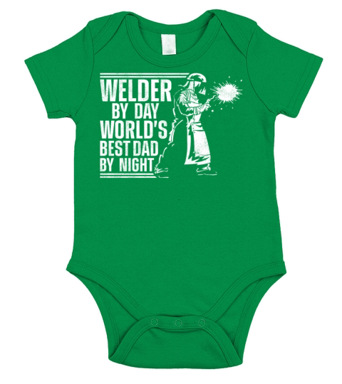 Welder Welding Dad Father Vintage Short Sleeve Baby One-Piece
