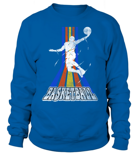Basketball Player Sports Dunking Vintage Retro Sweatshirt Unisex