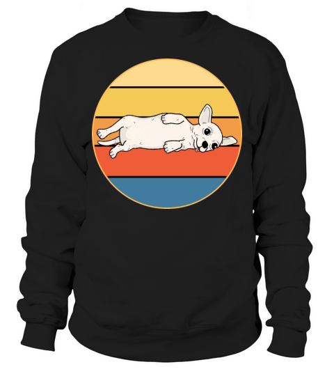 Cute Chihuahua Dog Breed Vintage Retro Sunset Sweatshirt Unisex