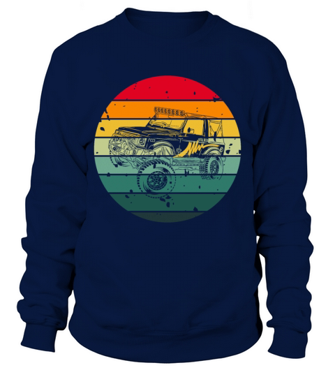 Funny Monster Truck Vintage Retro Style Sweatshirt Unisex