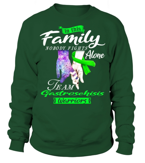 In This Family Nobody Fights Alone Gastroschisis Sweatshirt Unisex