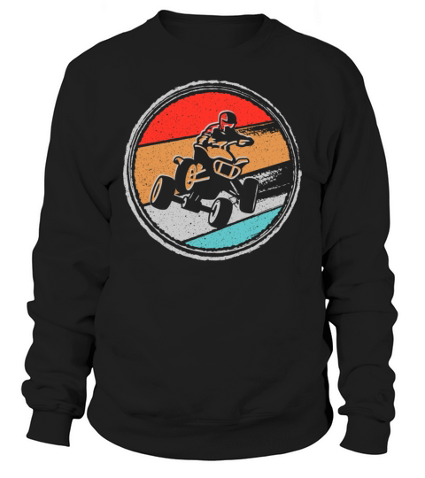 Quad Biker Vintage Graphic 4 wheeler ATV Sweatshirt Unisex