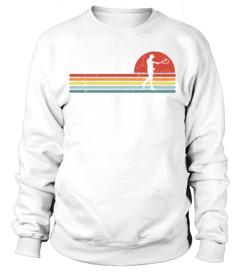 Retro Tennis Lovers Gifts Vintage Players Coach Sweatshirt Unisex