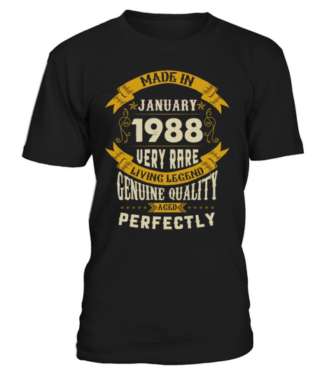 January 1988 Vintage Birthday Present T-Shirt Unisex