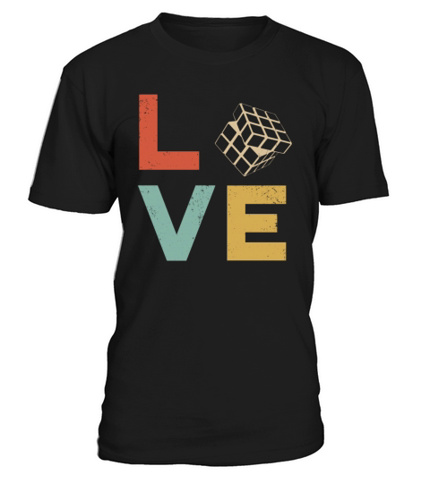 LOVE Speed Cubing Rubix Cube Vintage 80s youth Ma T-Shirt Unisex