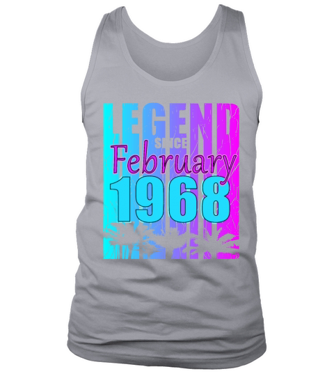1968 Born Legend February Vintage Tank Top Unisex