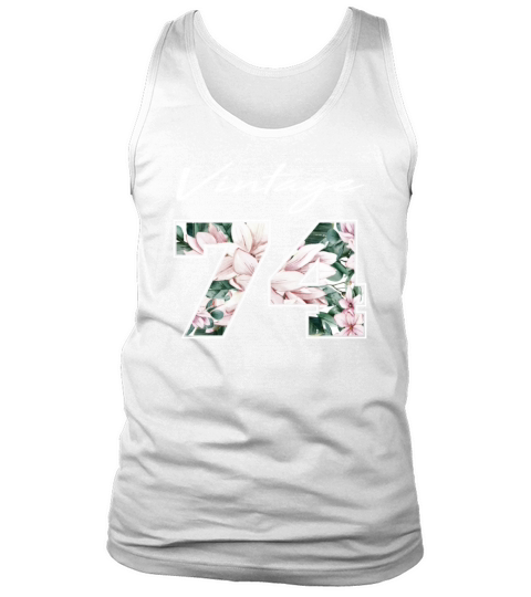 1974 Vintage born in Retro age Birthday gift idea Tank Top Unisex