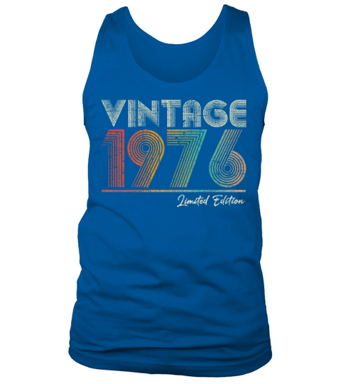 47 Year Old Vintage 1976 47th Birthday Gift Tank Top Unisex