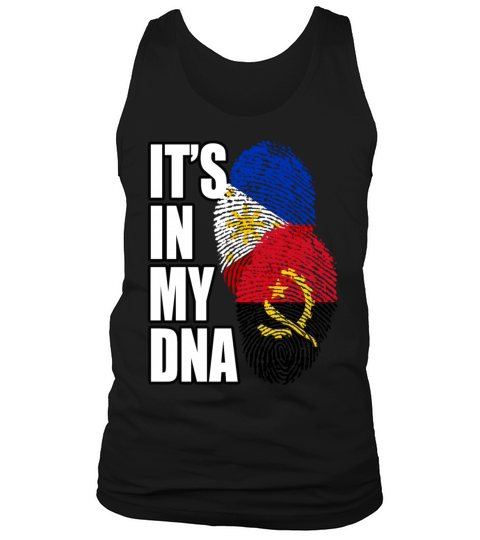 Angolan And Filipino Mix Heritage DNA Flag Tank Top Unisex