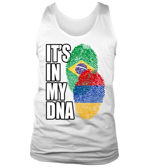 Armenian And Brazilian Mix Heritage DNA Flag Tank Top Unisex