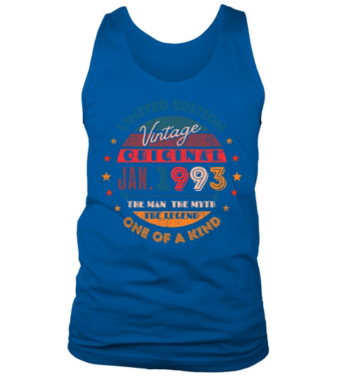 Birthday January 1993 limited edition Tank Top Unisex