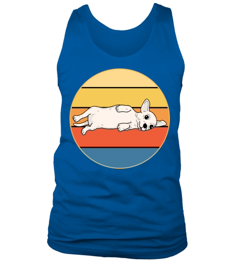 Cute Chihuahua Dog Breed Vintage Retro Sunset Tank Top Unisex