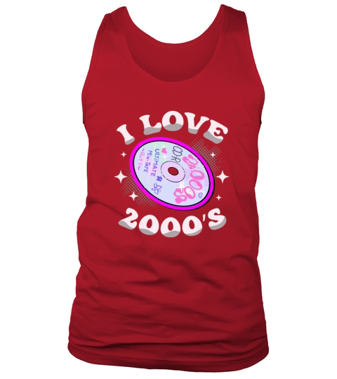 I Love 2000s Decade 2000 Era Millenium Vintage Tank Top Unisex