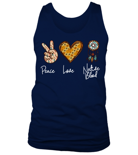 Native American Heritage Month Peace Love Native Tank Top Unisex