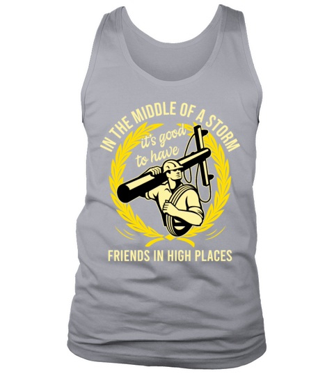 Thank A Lineman Quote Electrical Lineman Tank Top Unisex