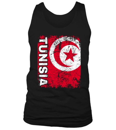 Tunisia Flag Vintage Tunisia Flag Big Tunisian Fla Tank Top Unisex