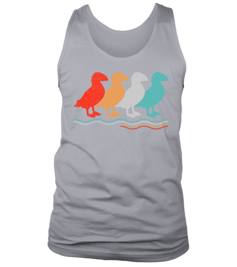 Vintage Puffin Bird Seabird Puffins Tank Top Unisex