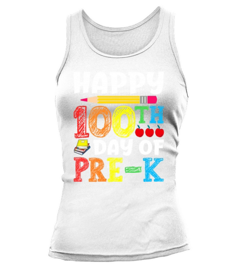 100 Days Of School Design for Kindergarten Teacher Tank top Woman