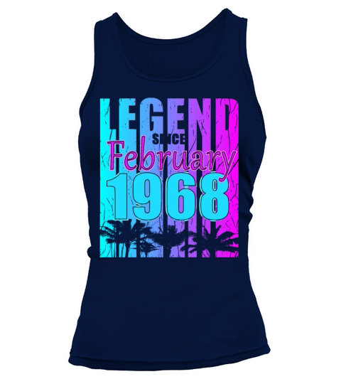1968 Born Legend February Vintage Tank top Woman