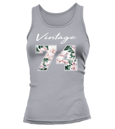 1974 Vintage born in Retro age Birthday gift idea Tank top Woman