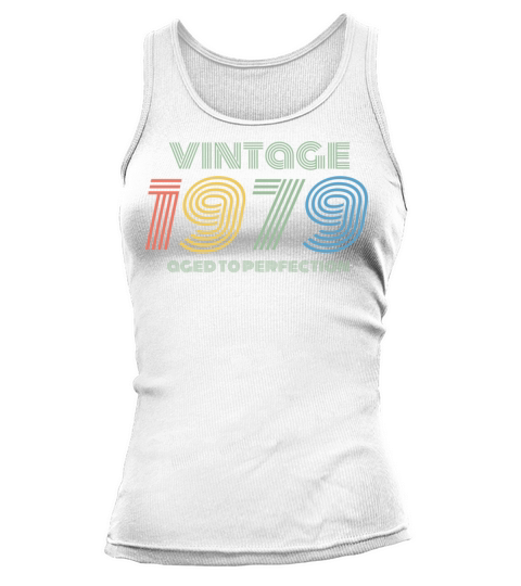 1979 Birthday Vintage Aged Perfection Funny Retro Tank top Woman
