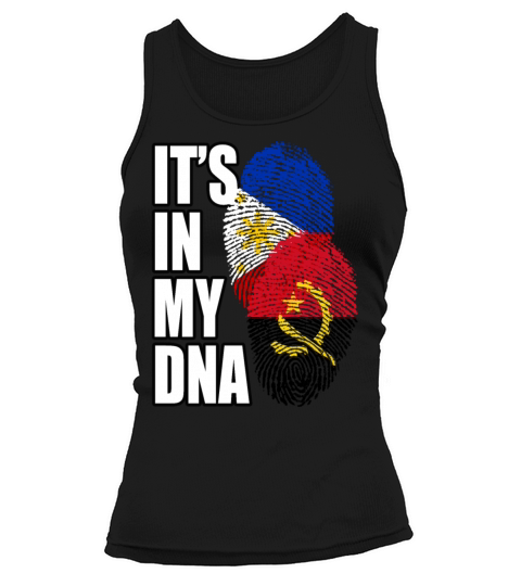 Angolan And Filipino Mix Heritage DNA Flag Tank top Woman