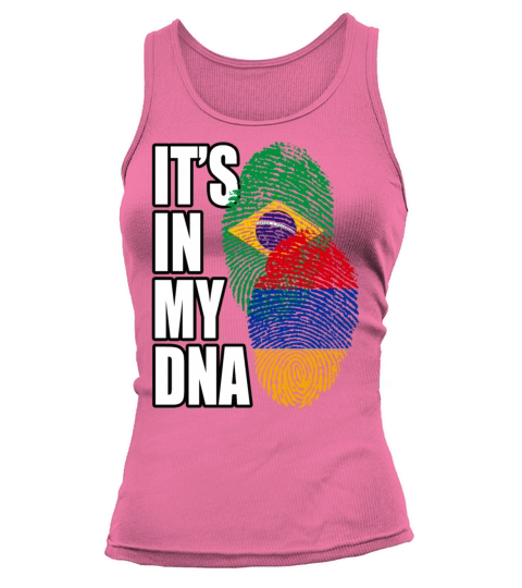 Armenian And Brazilian Mix Heritage DNA Flag Tank top Woman