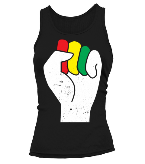 Black Clenched Fist Clothing Gift African Tank top Woman